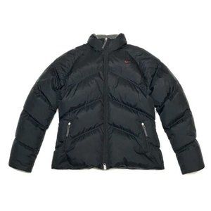 Vintage Nike Womens Duck Down Puffer Jacket Size XL Black